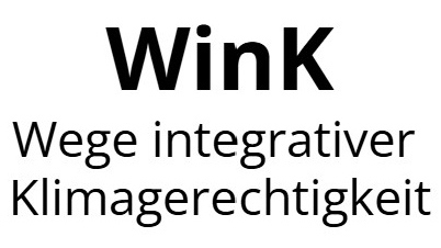 "WinK - Wege integrativer Klimagerechtigkeit" in großer Schrift.